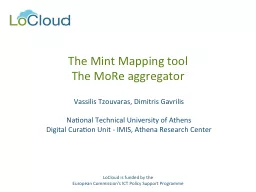 The Mint Mapping tool