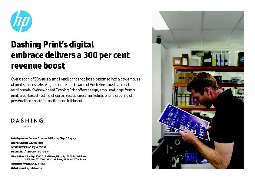 Dashing Print’s digital