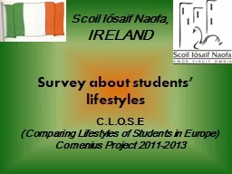 Survey about students’ lifestyles