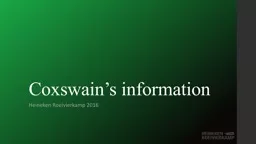 Coxswain’s information