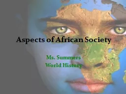 Aspects of African Society