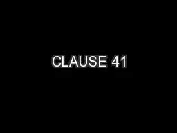 CLAUSE 41