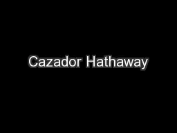 Cazador Hathaway