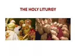 The Holy Liturgy