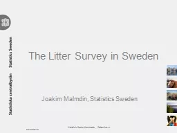 The Litter Survey in Sweden