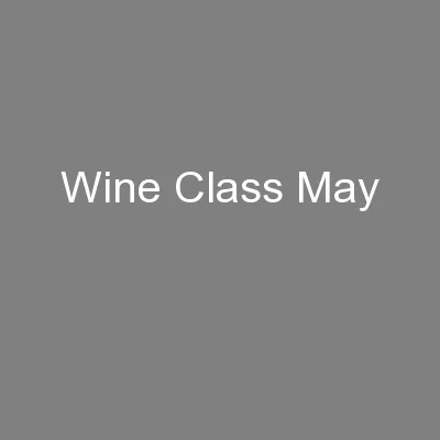 Wine Class May