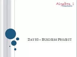 Day 83 – Business Project