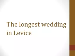 The longest wedding in