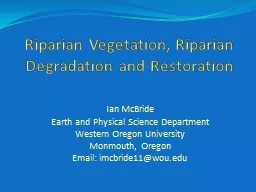 Riparian Vegetation,