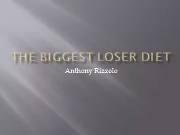 The Biggest Loser Diet
