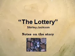 “The Lottery”