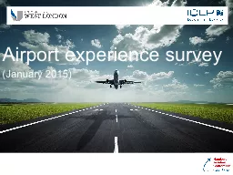 Airport experience survey