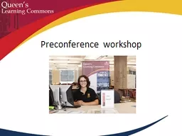 Preconference workshop