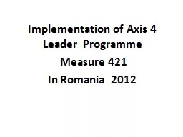Implementation of Axis 4 Leader
