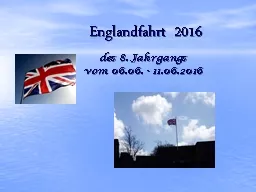 Englandfahrt 2016