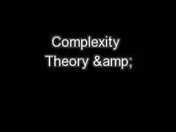 Complexity Theory &