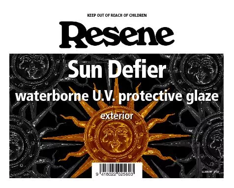 KEEP OUT OF REACH OF CHILDREN.V. protective glaze.V. protective glaze