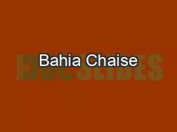 Bahia Chaise