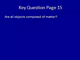 Key Question Page 15