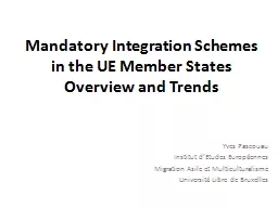 Mandatory Integration Schemes in the UE Member
