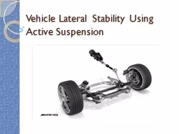 Vehicle Lateral Stability Using Active Suspension