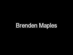 Brenden Maples