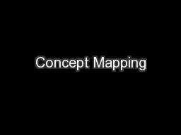 Concept Mapping