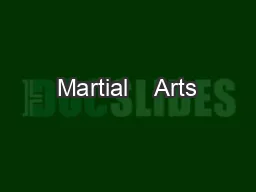 Martial    Arts