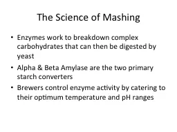 The Science of Mashing