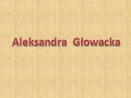 Aleksandra Głowacka