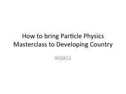 How to bring Particle Physics