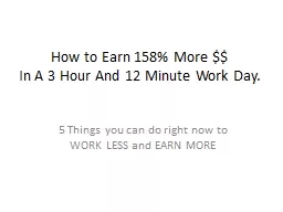How to Earn 158% More $$