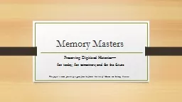 Memory Masters