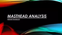 Masthead analysis