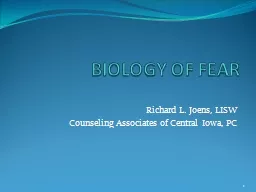 BIOLOGY OF FEAR
