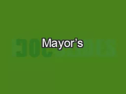 Mayor’s