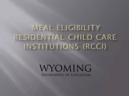 MEAL ELIGIBILITY