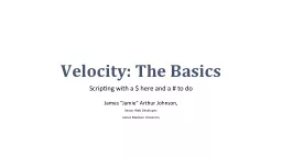 Velocity: The Basics