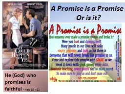 A Promise is a Promise