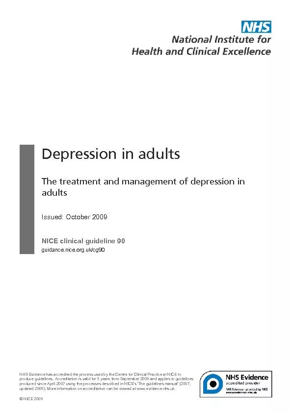 Depression in adults
