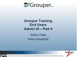 Grouper Training