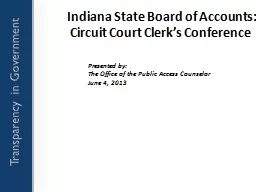 Indiana State Board of Accounts: