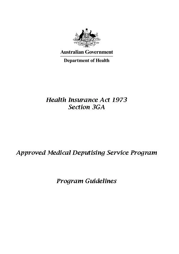 Application Form for a Medical Deputising Service to Join the Approved