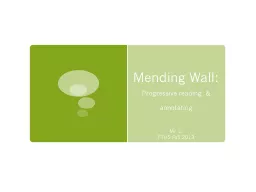 Mending Wall: