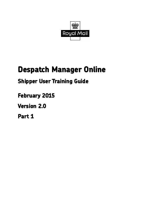Despatch Manager Online