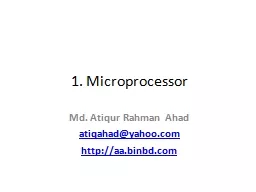 1. Microprocessor