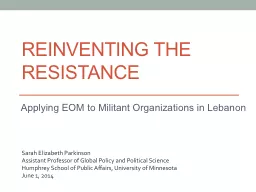 Reinventing the Resistance
