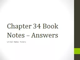 Chapter 34 Book Notes – Answers