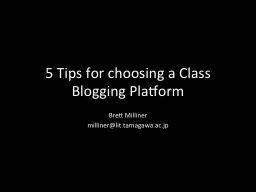 5 Tips for choosing a Class Blogging Platform