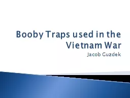 Booby Traps used in the